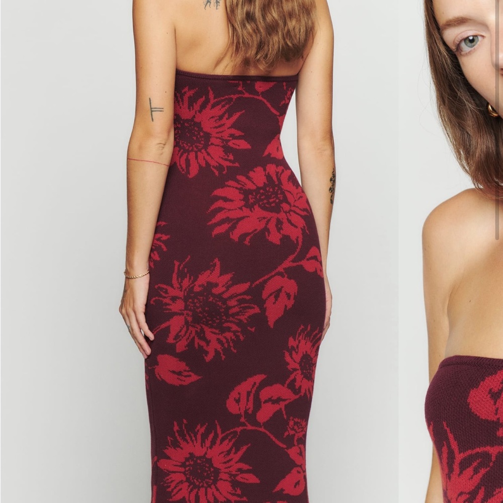 NWOT Reformation Cianna Strapless Knit Sweater Dress